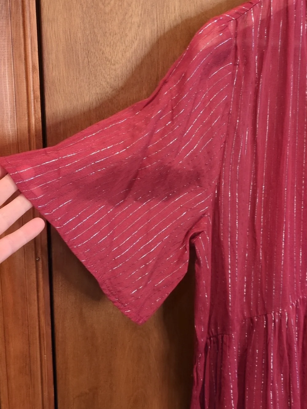 Anthropologie The Kallie Flowy Maxi Dress: Lurex Edition - Picture 7 of 12